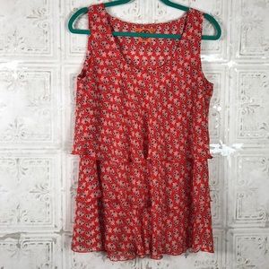 Tory Burch | Sleeveless Tiered‎ Blouse